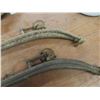 Image 7 : Antique Leather Horse Collar and Two Horse Hames