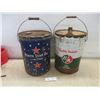 Image 1 : Two Five-Gallon Pails of North Star Oil and BA Motor Oil