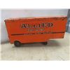 Image 2 : Tonka Pressed Allis Chalmers, Van Lines Tractor Section, Case Tractor, Rusty Wind-Up Train,