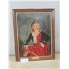 Image 1 : The McDonald Lassie by Rex Woods Cardboard Picture 27" x 21"