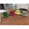 Image 6 : Five Pieces Galleon Ware, Three Pieces Ducal Ware, Four Cups With Saucers, Salt and Pepper Shakers,