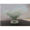 Image 11 : Vintage Empoli-Style Handblown Blue Glass Decanter With Stopper and Twisted Handle, Murano-Style Cu