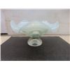 Image 8 : Vintage Empoli-Style Handblown Blue Glass Decanter With Stopper and Twisted Handle, Murano-Style Cu