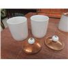 Image 17 : Six-Piece Copper and Ceramic Spice Jar Set, Seven Cups With Saucers, Royal Albert, Royal Winton, Cr