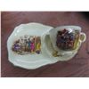 Image 2 : Six-Piece Copper and Ceramic Spice Jar Set, Seven Cups With Saucers, Royal Albert, Royal Winton, Cr