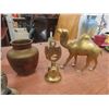 Image 10 : Brass Display Plates, Pitcher, Bell, Figures, Candlestick Holders, and More