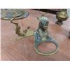 Image 12 : Brass Display Plates, Pitcher, Bell, Figures, Candlestick Holders, and More