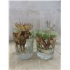 Image 12 : Vintage Jeanette Hellenic Pattern Glass Bowl &  Set of Glasses In Holder, Hazel-Atlas Ice Bucket and