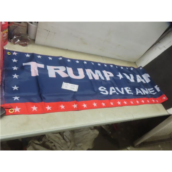 US President Banner Approximately 19" x 114"