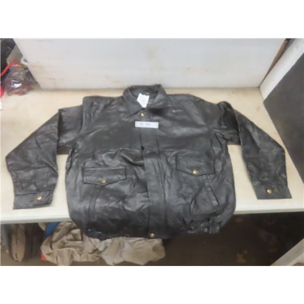 New With Tags Leather Jacket Size 3XL