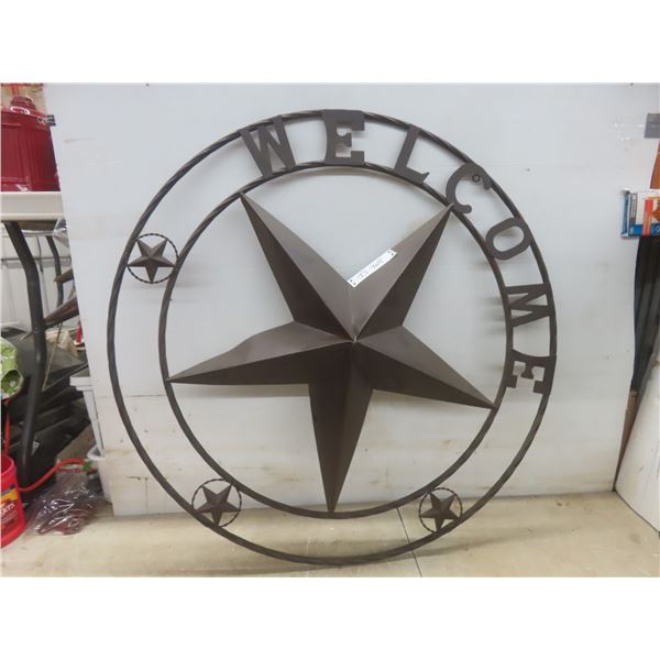 Metal Welcome Sign 36" Diameter