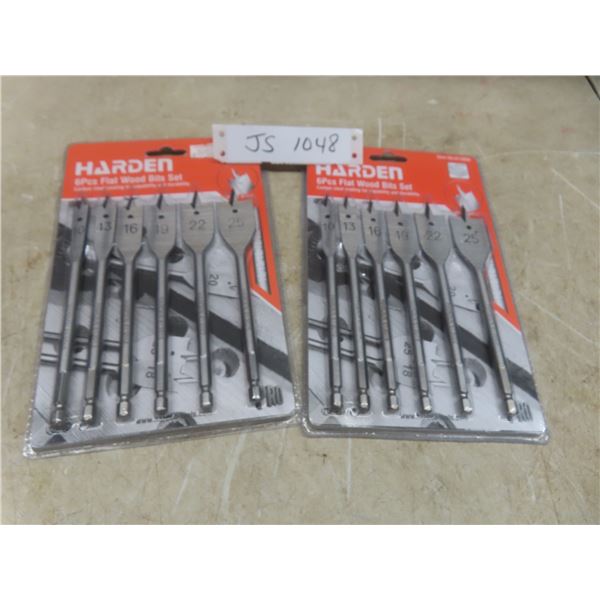 Two New Harden Six-Piece Flat Wood Bit Sets