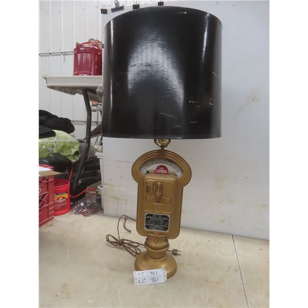 Vintage Duncan Industries Parking Meter Converted Into a Table Lamp 27" High