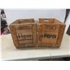 Image 2 : Two Pepsi-Cola Wood Crates 12 1/2" x 19" x 12" and Knox Mens Hat Size 7 1/2 With Hat Box