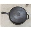 Image 7 : Three Cast Iron Fry Pans 11 1/2", 8", and 4"