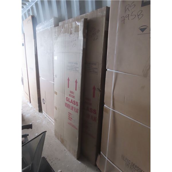 Two Shower Door Industries Shower Doors 56" x 68 1/2" and 33 7/16" x 72"