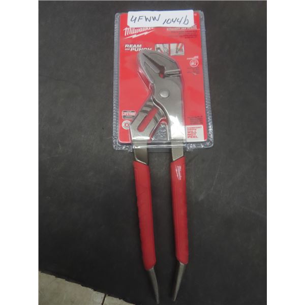 New Milwaukee 12" Comfort Grip Straight Jaw Pliers