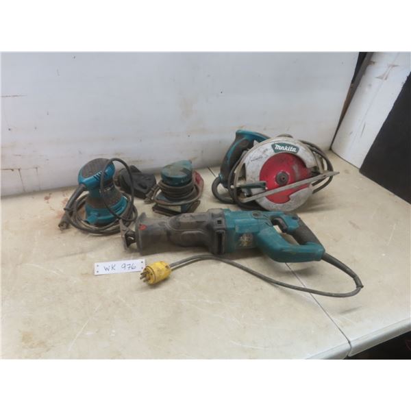Makita Power Tools: Reciprocating Saw, 7 1/4" Circular Saw, Orbital and Finishing Sanders