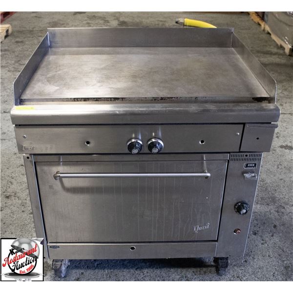 QUEST 36" FLAT TOP GRILL ON TOP 36" OVEN