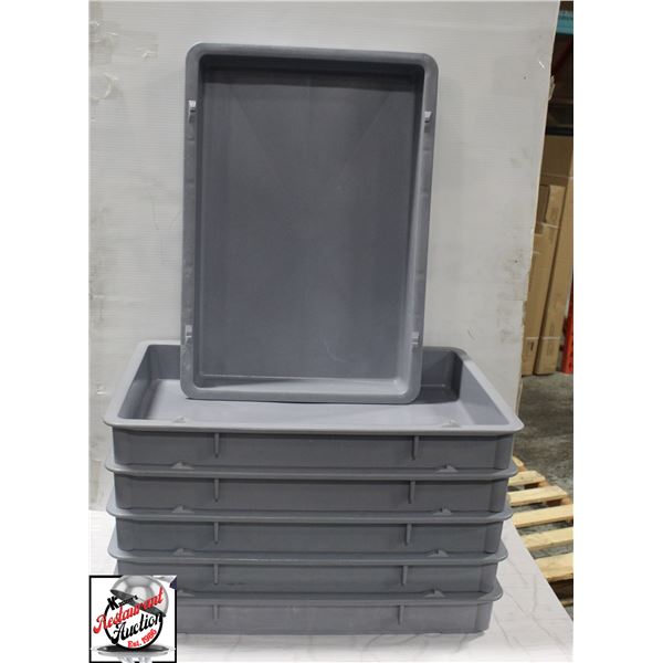 BAILIFF SEIZURE:6 DOUGHMATE PLASTIC DOUGH TRAYS