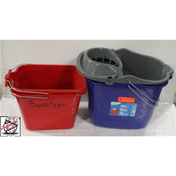 BAILIFF SEIZURE:3 CLEANING BUCKETS