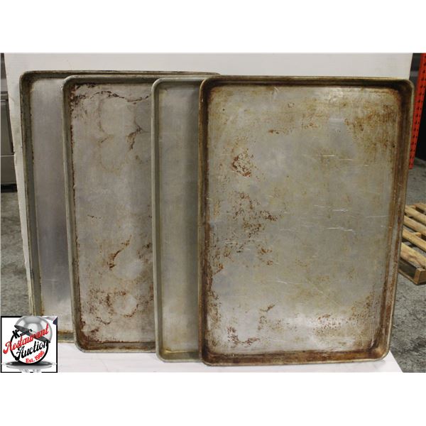 BAILIFF SEIZURE:4 FULL SIZE ALUMINUM BUN PANS
