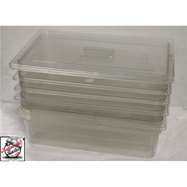 BAILIFF SEIZURE:4 FULL SIZE POLCARB INSERTS W/