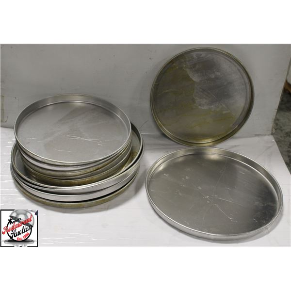 BAILIFF SEIZURE:11 ASSORTED ALUMINUM PIZZA PANS