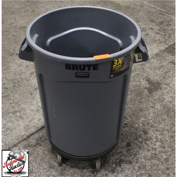 BAILIFF SEIZURE:RUBBERMAINF BRUTE TRASH BIN ON