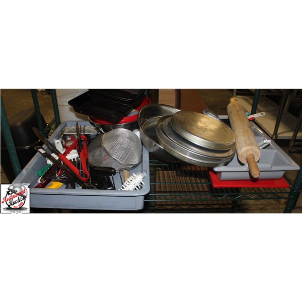 BAILIFF SEIZURE:SHELF OF ASSORTED RESTAURANT WARES