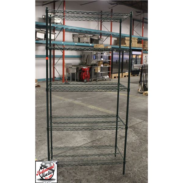 BAILIFF SEIZURE:41.5"X21"X81" EFI GREEN EPOXY RACK