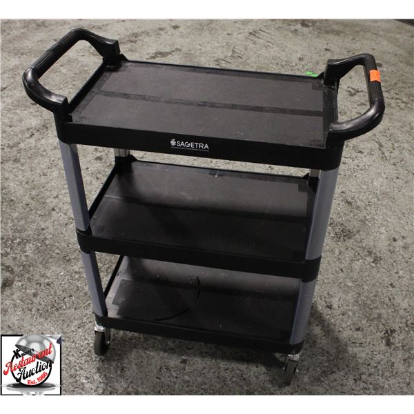 BAILIFF SEIZURE:SAGETRA 3 TIER SERVICE CART