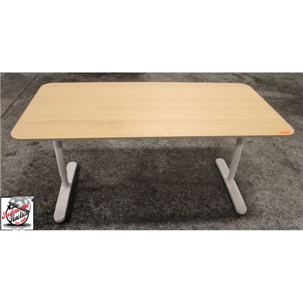 BAILIFF SEIZURE:63" X 32" X 29" WOOD TOP TABLE