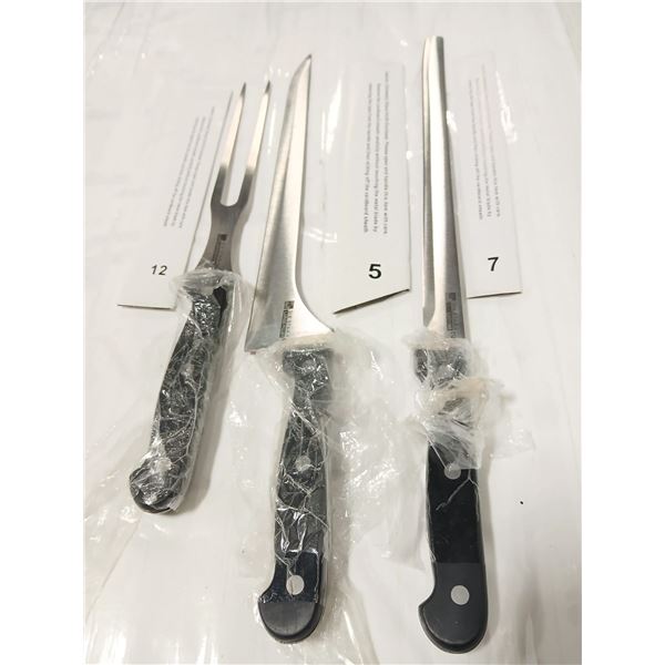 THREE RONCO SIX STAR +(PLUS) KNIVES INCLUDING: