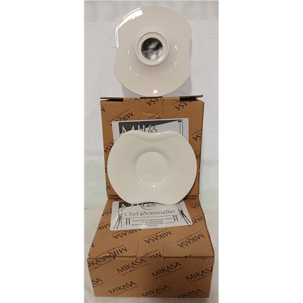 DOZEN NEW 5-7/8" AUDACE CAFE SAUCER PLATES