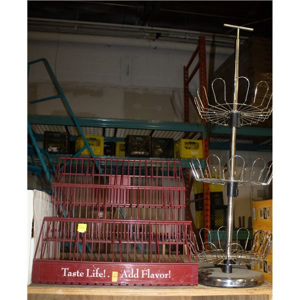 TWO COUNTER TOP DISPLAY RACKS