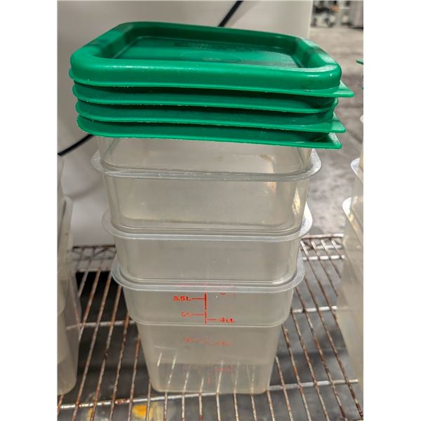 BAILIFF SEIZURE: LOT OF 4 CAMBRO 6QT INGREDIENT