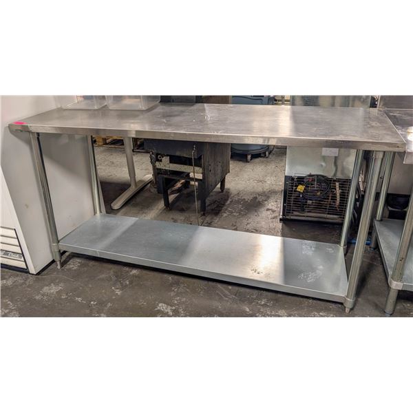 BAILIFF SEIZURE: 72" X 24" X 36" S/S WORKTABLE