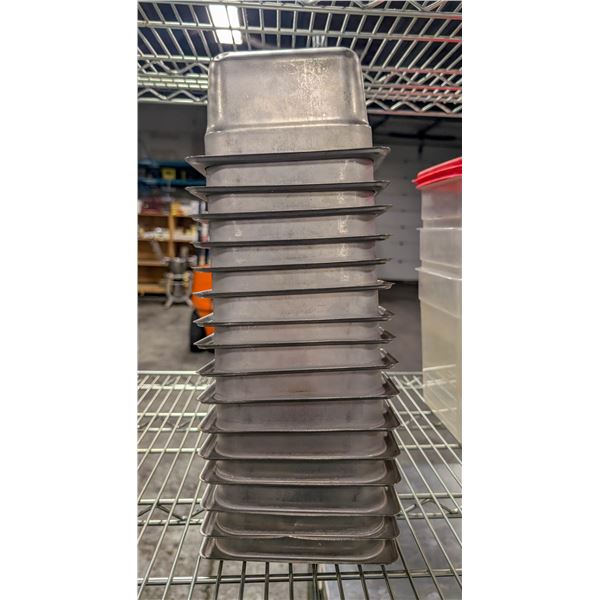 BAILIFF SEIZURE: LOT OF 16 STAINLESS STEEL 1/9