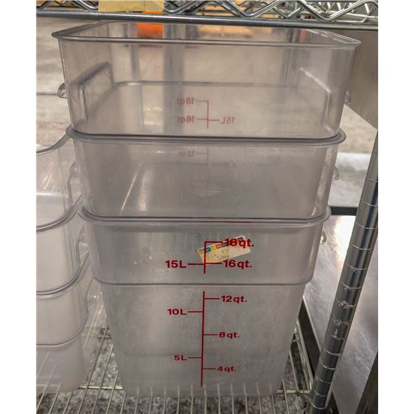 BAILIFF SEIZURE: 3 CAMBRO 16QT INGREDIENT BINS