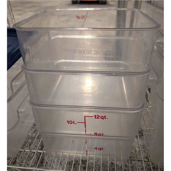 BAILIFF SEIZURE: 3 CAMBRO 12QT INGREDIENT BINS