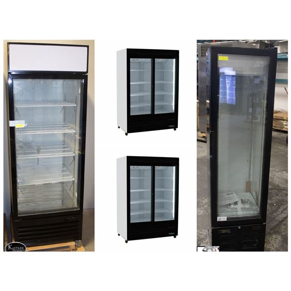 FEATURED LOTS: BRAND NEW GLASS FRONT COOLERS