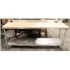 Image 1 : STAINLESS STEEL WORKTABLE W/ SINK & ELECTRICAL