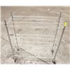 Image 1 : 3 TIER STORAGE RACK ON CASTERS 36" X 14" X 40"