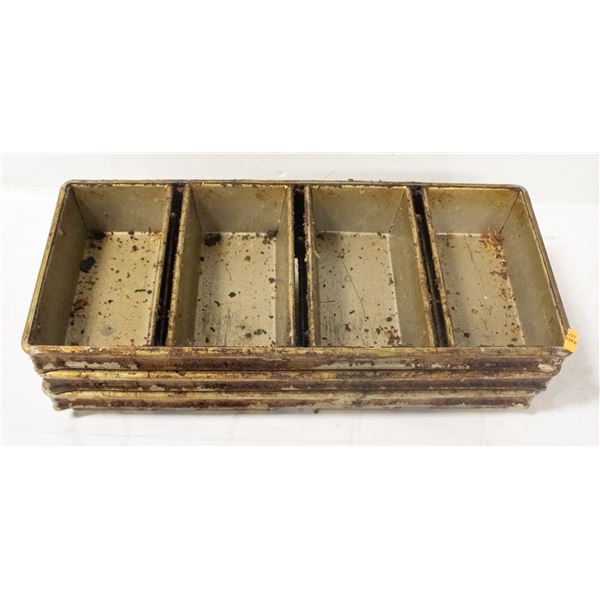 3 - FOUR LOAF BREAD PANS