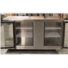 Image 3 : MRE 68" GLASS DOOR BACK BAR COOLER ON CASTORS