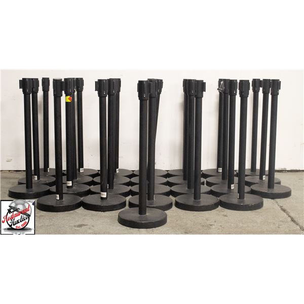 27 UPDATE CROWD CONTROL STANCHIONS