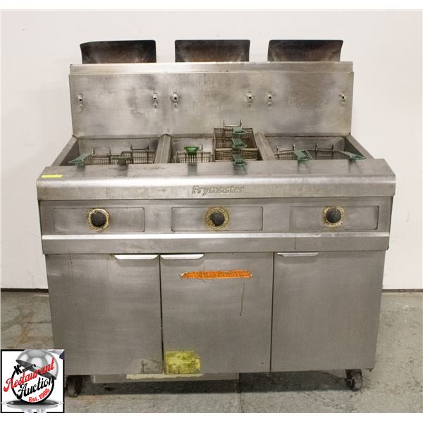 FRYMASTER NATURAL GAS TRIPLE DEEP FRYER