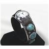 Image 2 : Navajo Silver Turquoise Watch Band