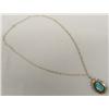 Image 1 : Navajo Silver Turquoise Necklace